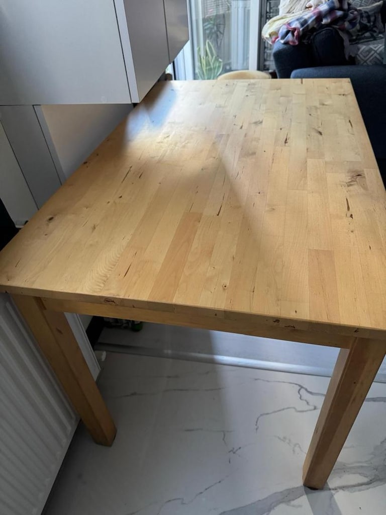 ikea gercek ahsap masa - 2