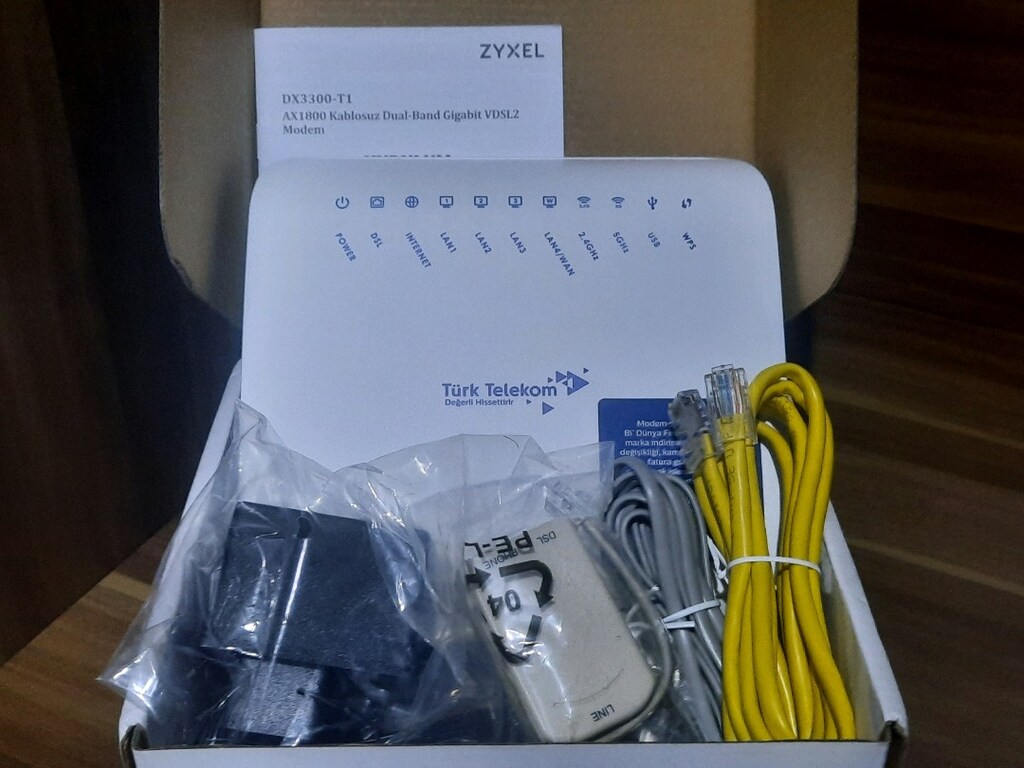 WİFİ 6 VDSL MODEM YENİ NESİL 5G VE 2.4G, ZYXEL, 3960 - 4