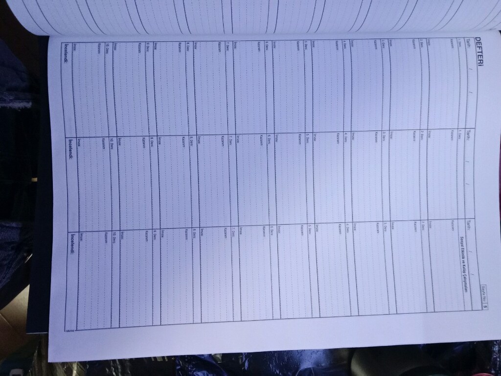10 ders sınıf defteri - 5