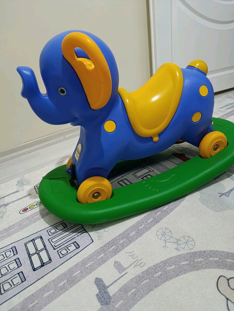 Pilsan 2 in 1 sallanan tekerlekli fil - 3