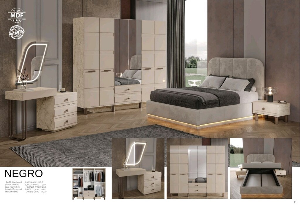 Yeni Sezon Yatak Odası Takımı SIFIR MDF KAPIDA ÖDEME - 2