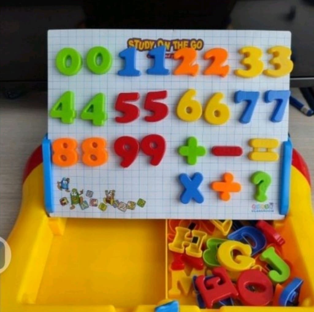 Manyetik yazı tahtası tangram harf rakam eğitici oyuncak - 3
