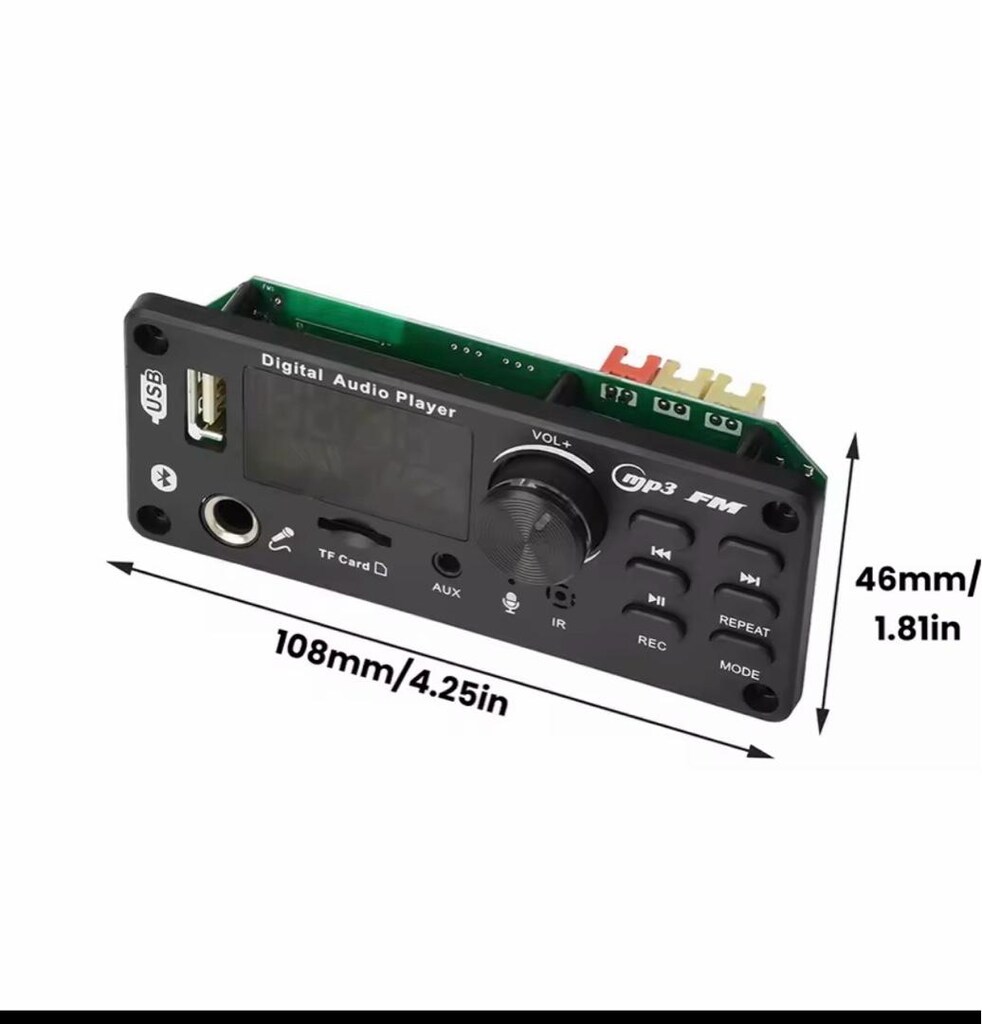 100 wat 7/22 volt mp3 müzik çalar - 4