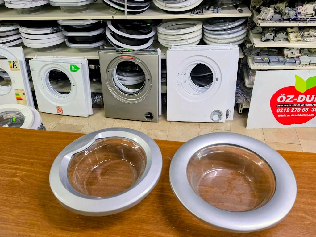 Arçelik 4900SJS Orijinal Çıkma Ön Kapak Grubu ve Kapı Camı - Özdur Tek - 4