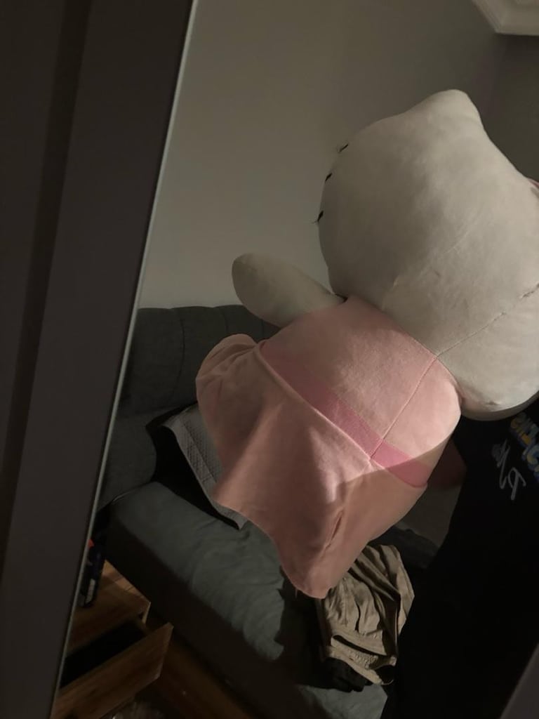 Orijinal Lisanslı Dev Boy Hello Kitty Peluş Oyuncak - Pembe Elbiseli - 5