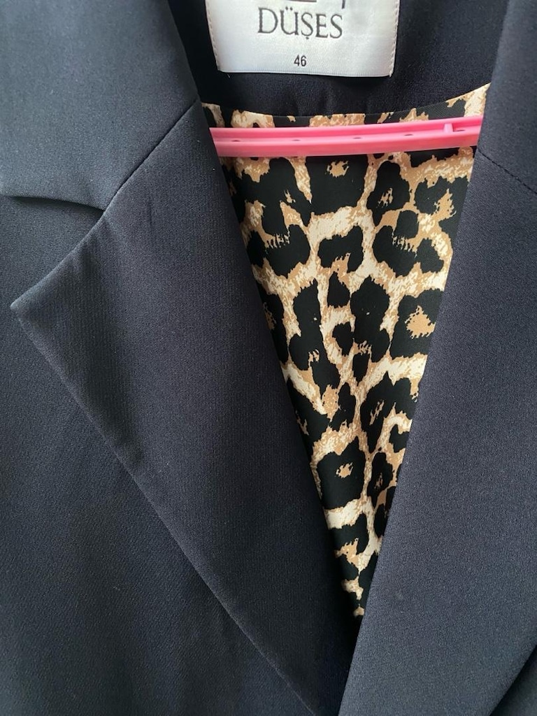 lacivert oversize blazer ceket — görsel 4/4