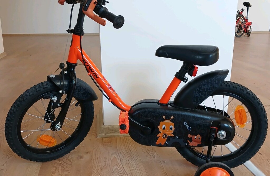 btwin çocuk bisikleti 14i jant Decathlon YENİ GİBİ Ön Sepetli - 6