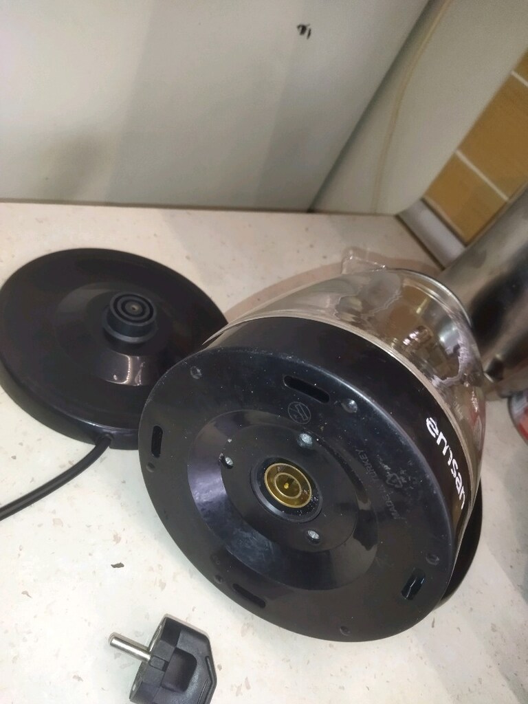mavi ışıklı cam kettle Emsan - 5