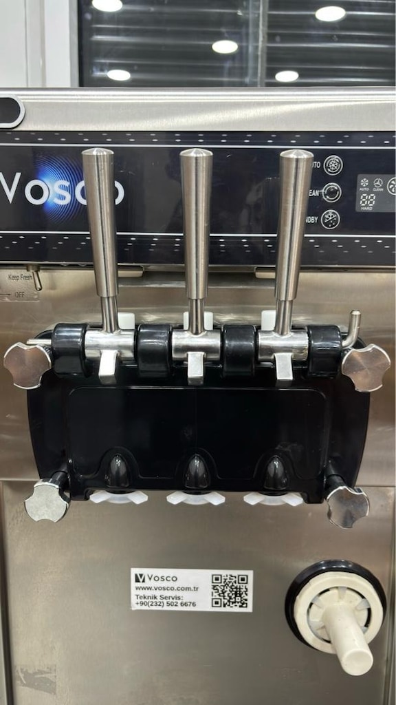 Vosco VD635AP 3 Kollu Soft Dondurma Makinesi – 28 Lt/Saat - 5