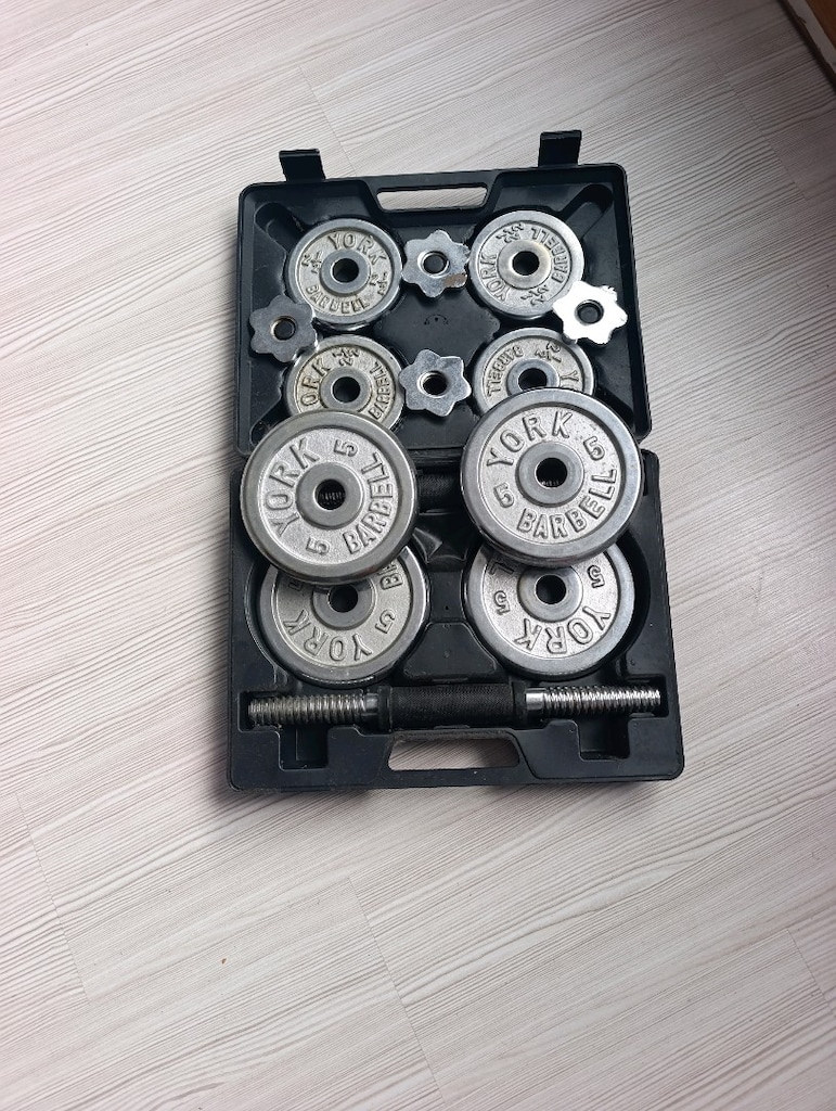 18 kilo dumbell set çantası ile birlikte - 2