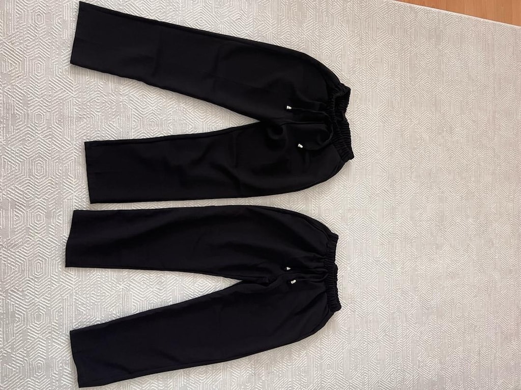 2 adet Beli lastikli Pantolon