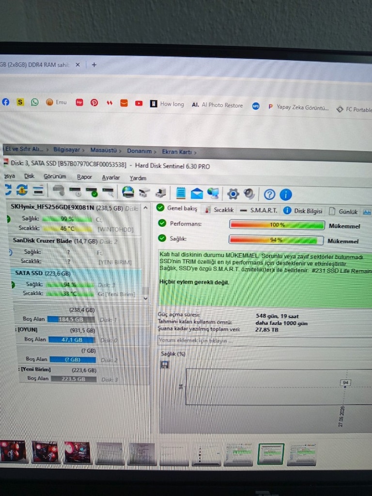 3 adet 240 GB ssd - 4
