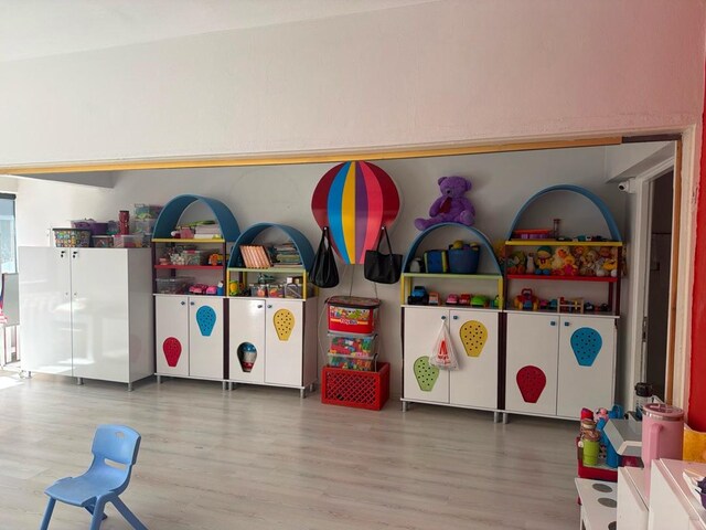 uçan balonlar konsept