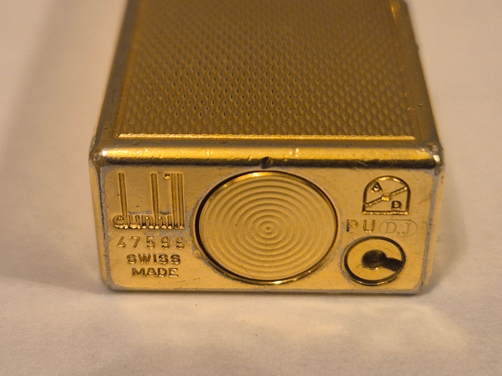 Orijinal Dunhill Rollagas Altın Kaplama Vintage Çakmak - 7