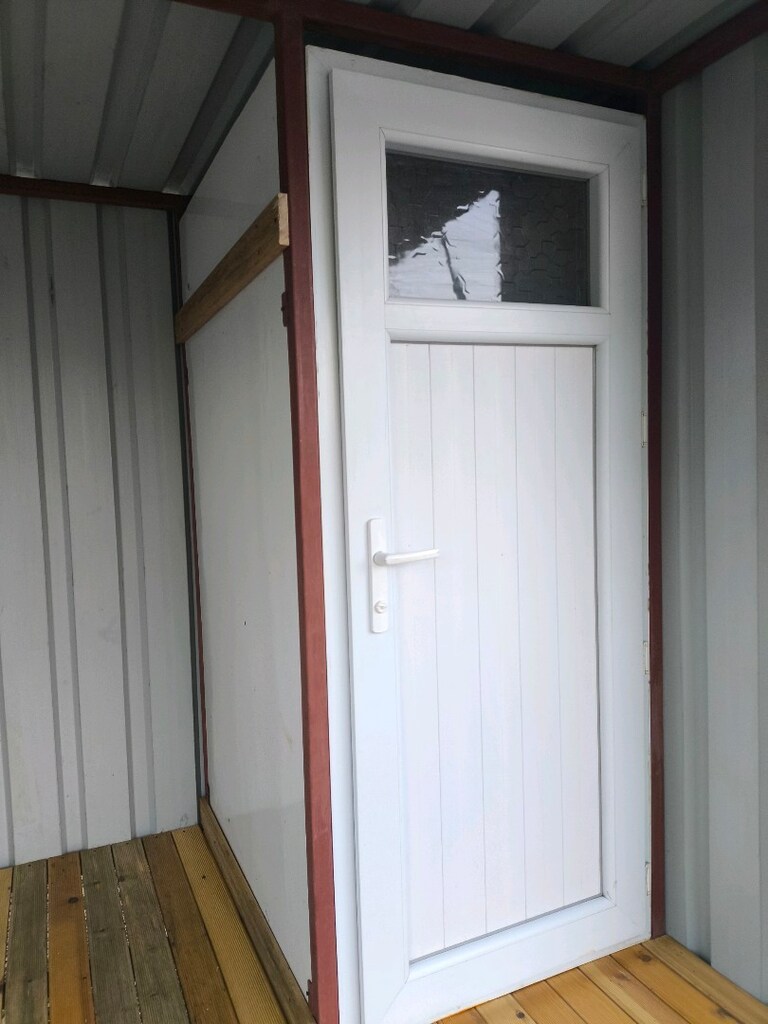 WC'li Çelik Konstrüksiyon Bahçe Deposu | Otomatik Kapı - 5