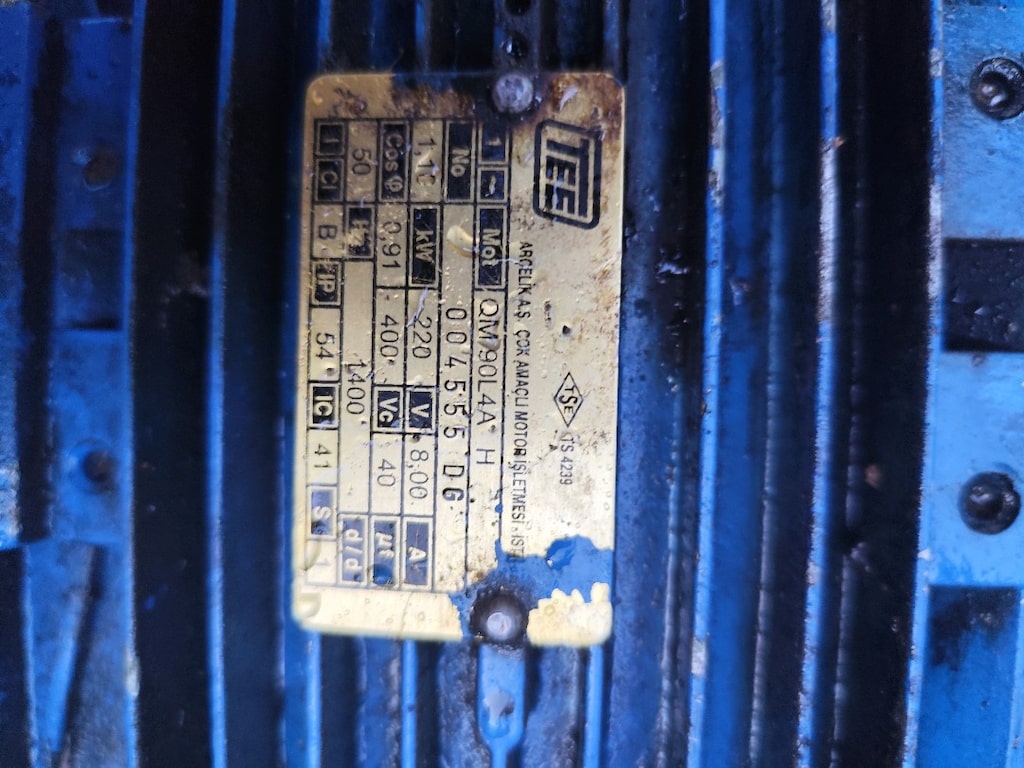 1.1 KW KVA 1400 DEVİRLİ EV ELEKTRİKLİ AÇMA KAPAMA DÜĞMELİ MOTOR - 7