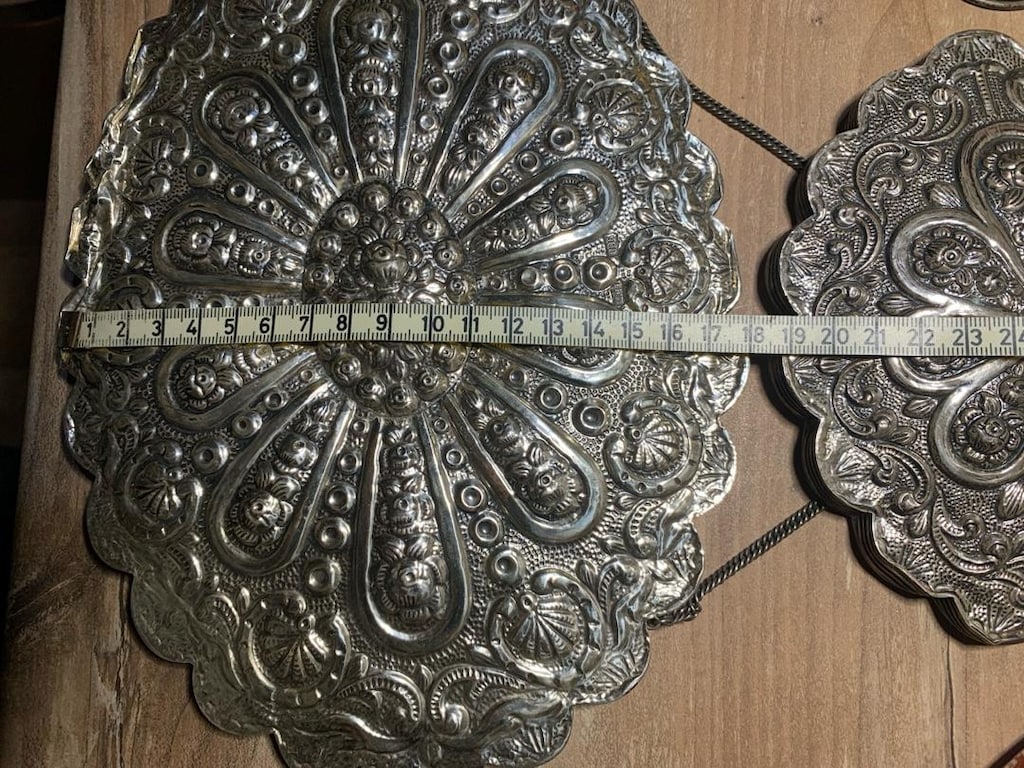 Bedo 900 gümüş küstüm aynaları, Damar 900 gümüş şamdan, vb.. hepsi - 7
