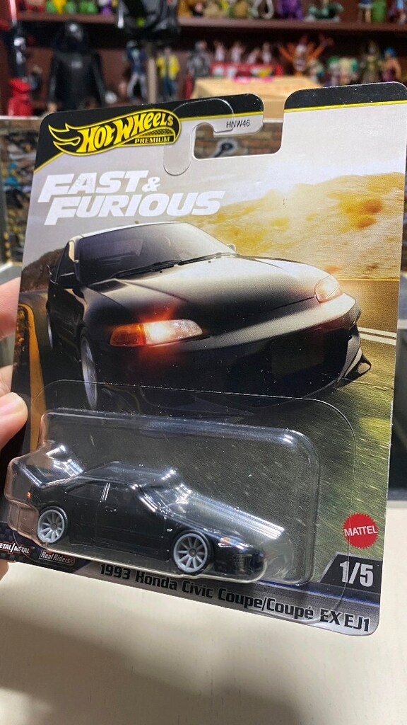 Hotwheels premium 1993 Honda Civic Coupe EX EJ1 - 3