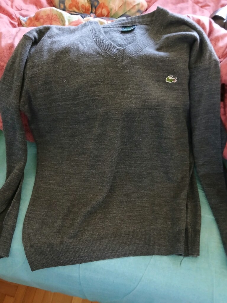 lacoste gri kazak unisex