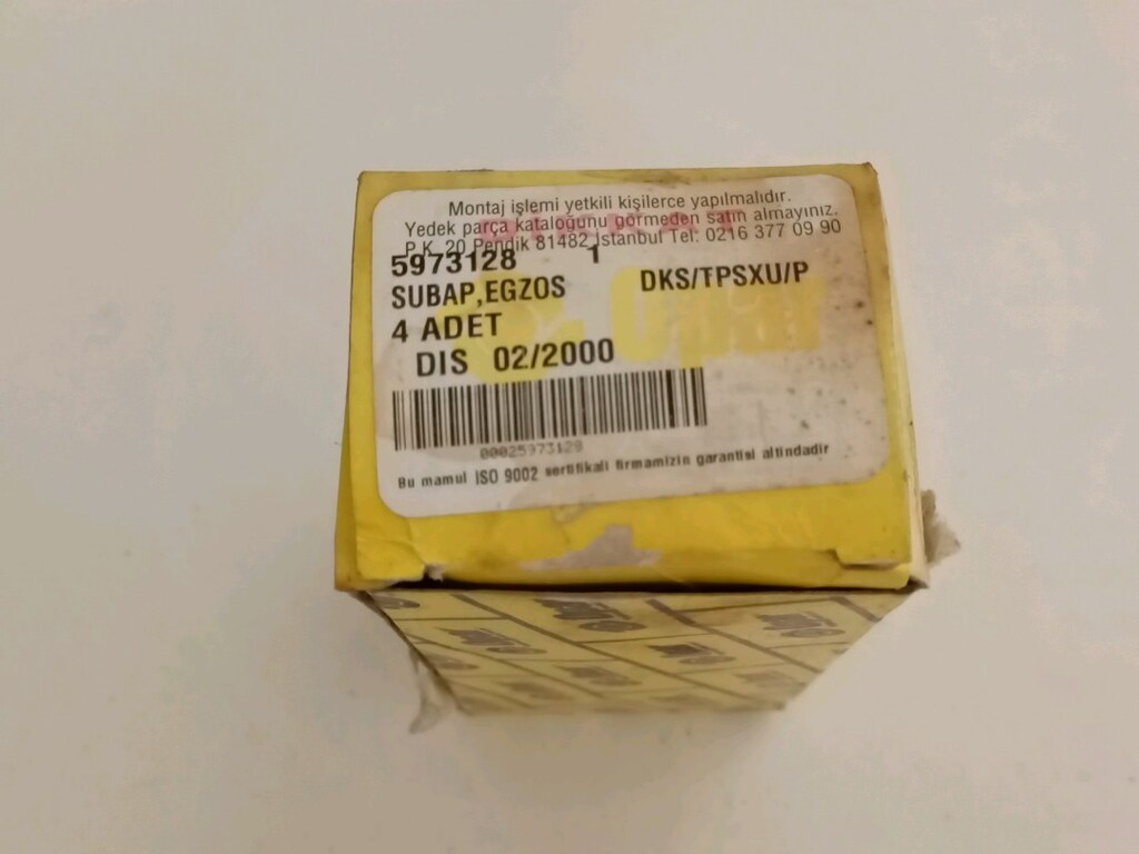 Eski Seri Sıfır Opar Tofaş DKŞ Egzoz Subap Takımı (4 Adet)OEM 5973128 - 3