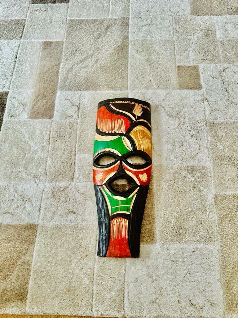 Ahşap Dekoratif Mask - 6