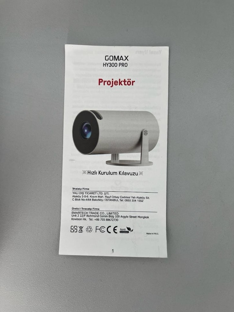 GOMAX HY300 PRO Akıllı Projeksiyon/ Kutulu 0 Ayarında - 6