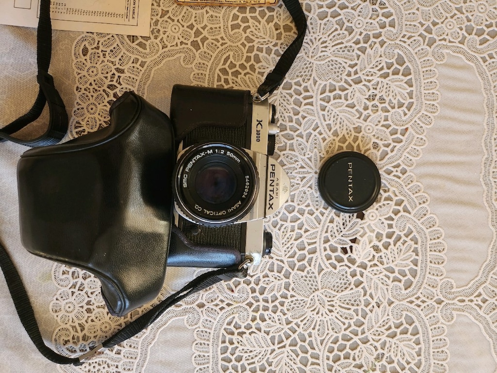 Pentax K1000 ve Aksesuar Seti Koleksiyonluk Orijinal - 2