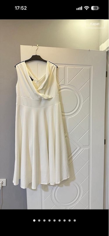 nikah söz bride beyaz elbise - 2
