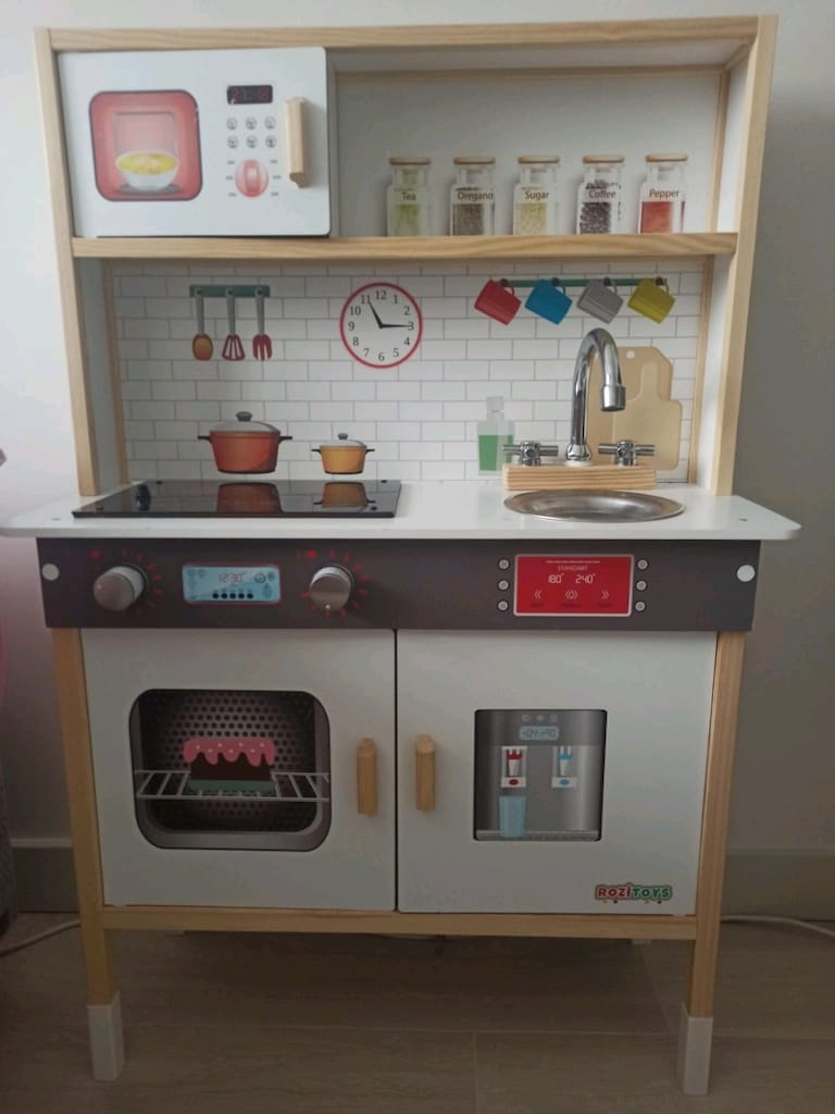 Ahşap Çocuk Mutfak Seti / Oyun Mutfağı - Çok Temiz - 8
