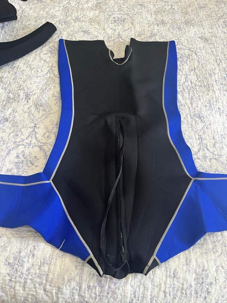 OneBody Mavi-Siyah Neopren Dalış Elbisesi Wetsuit - 3