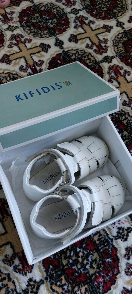 Kifidis kids Ilk Adim Cocuk Deri ayakkabi 24 numara, beyaz - 2