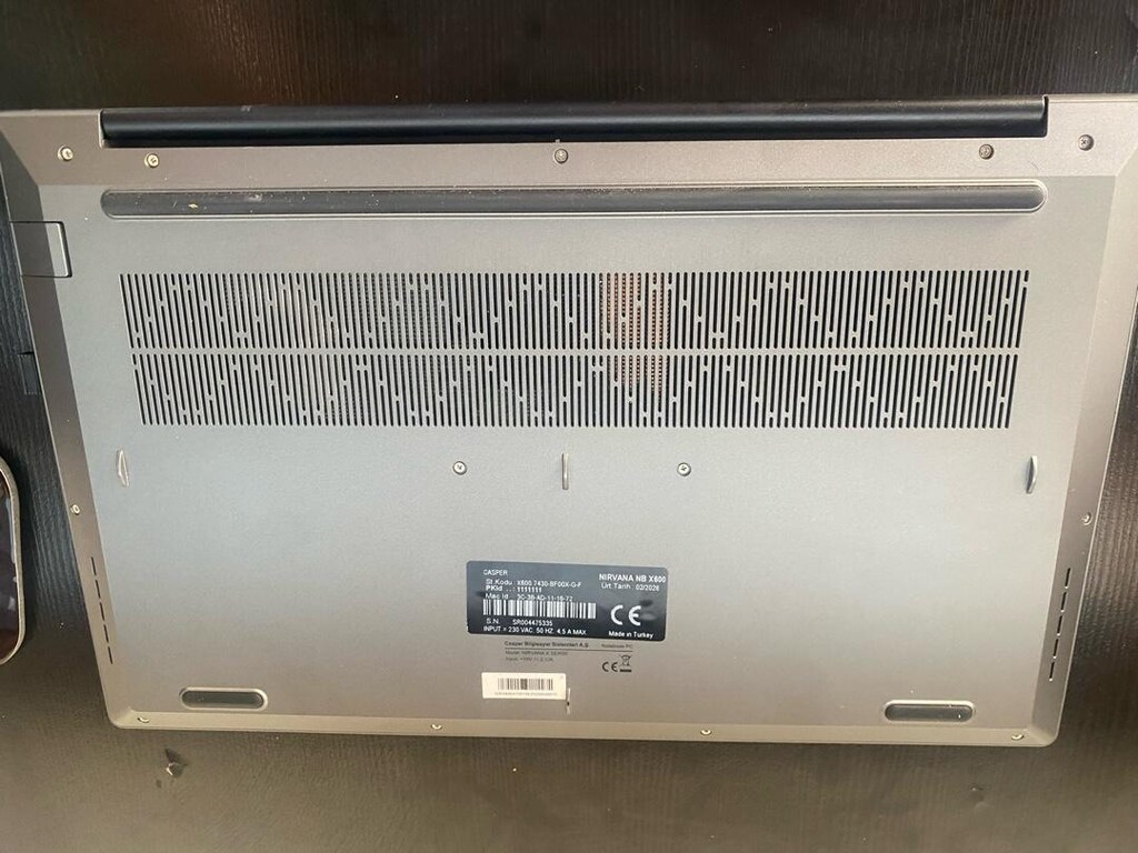 CASPER Nirvana X600 Ryzen5-7430U 16GB 1TB SSD 15.6" Freedos Laptop - 6