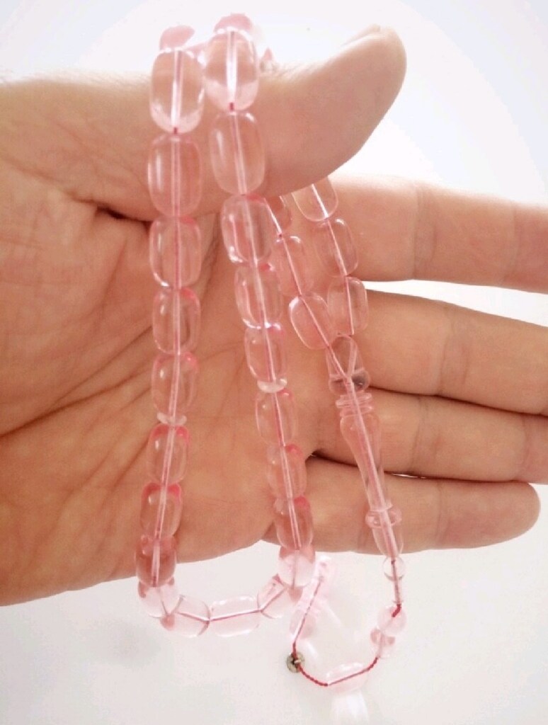 TESBİH ÖLÇÜ: 8X12 MM MURAT AKBULUT USTA ATÖLYESİNDEN UÇAK CAMI TESBİH* - 15