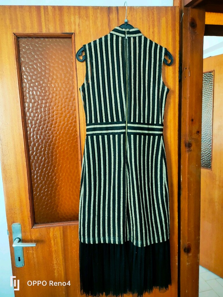 Çizgili Gold Abiye - 4