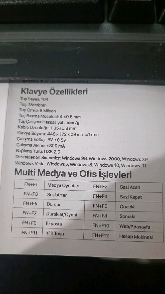 2 YIL GARANTİLİ //ONİKUMA G32 RAİNBOW MEMBRAN KLAVYE - 5