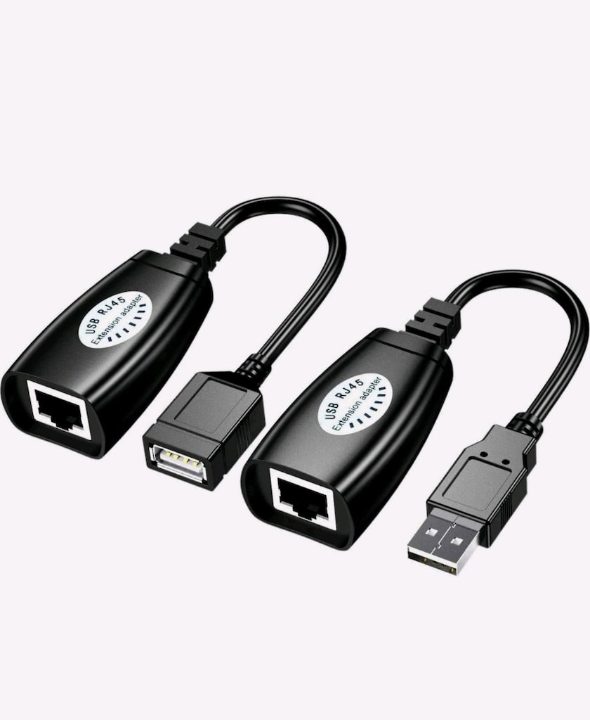Aogo USB RJ45 Extender Rj 45 USB Ek Uzatıcı CAT5E 6 Kablosu Ekleme Ext - 3