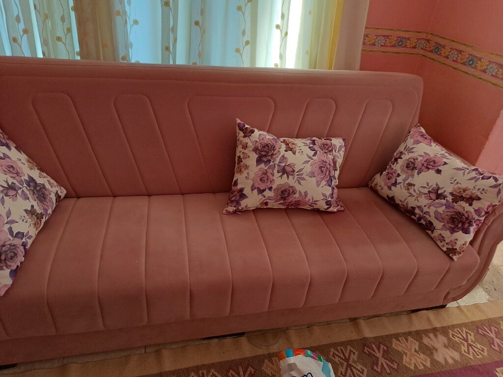 KANEPE.SAGLAM PEMBE RENKLİ TEMİZ - 2