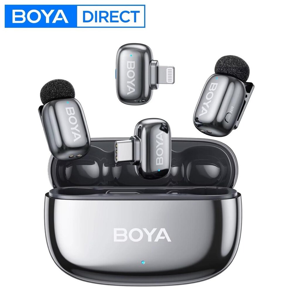 BOYA Mini 2-01 Mikrofon - Lightning & Type-C - 5