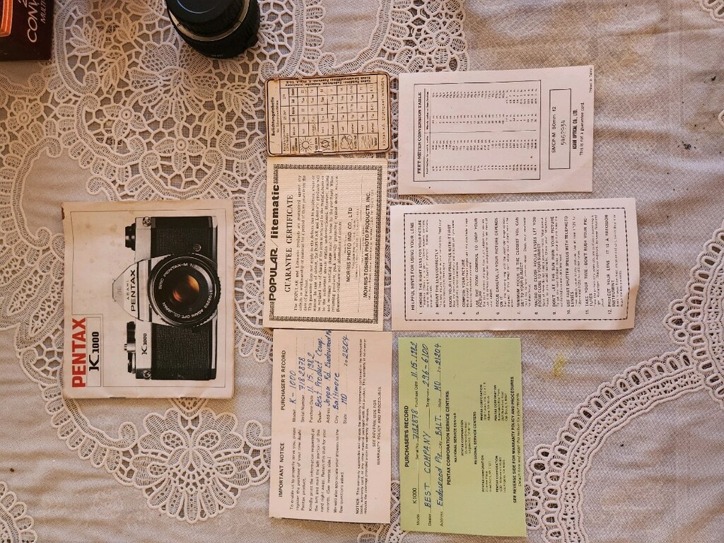 Pentax K1000 ve Aksesuar Seti Koleksiyonluk Orijinal - 8