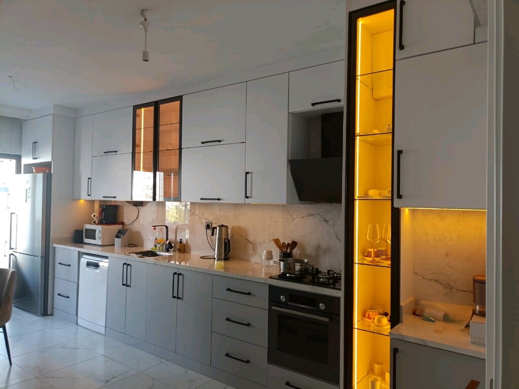 özel LED aydınlatmalı mutfak dolabı modellerimiz - 3