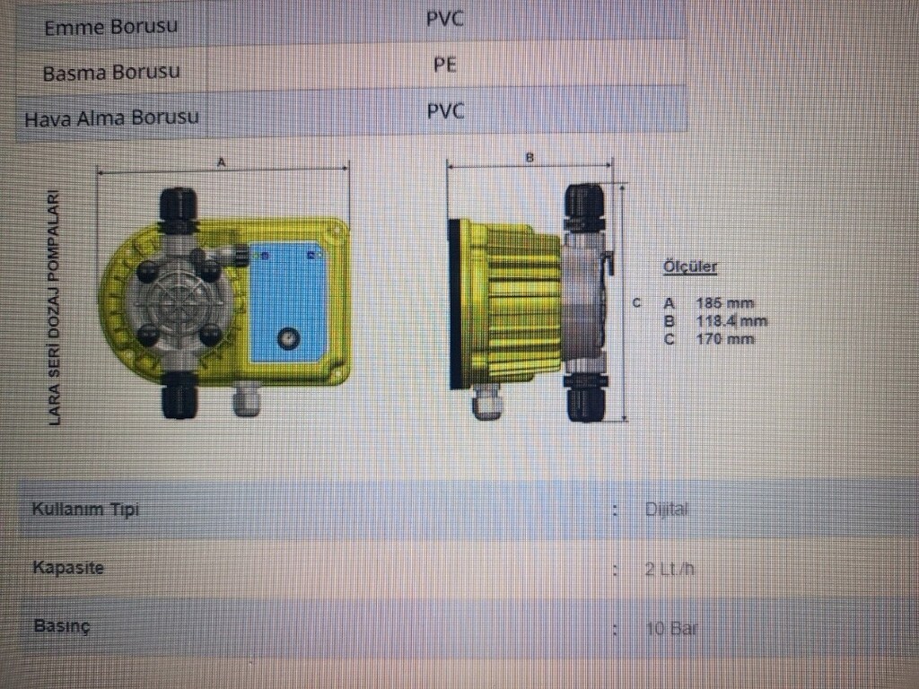 antech dozaj pompası klor pompası - 7