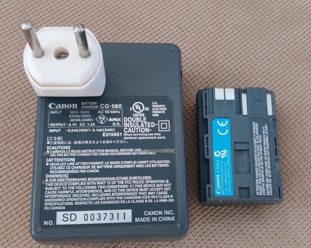 Canon CG-580 Şarj Cihazı ve Canon BP-511A Pil. - 3