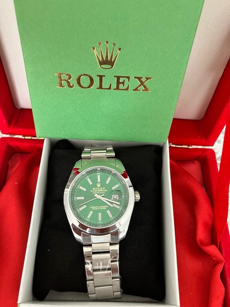 Rolex Oyster Perpetual Datetime Yeşil yarı otomatik erkek saat… - 2