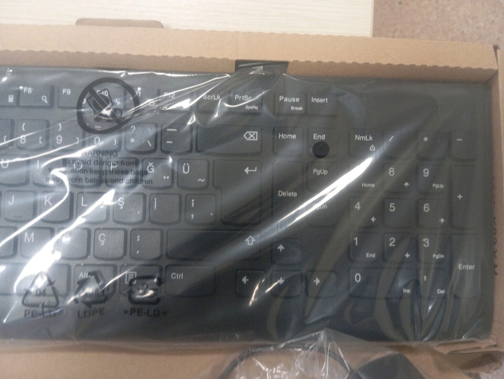 yeni Sıfır KUTUSUNDA orjinal LENOVO KLAVYE MAUS SETİ - 2