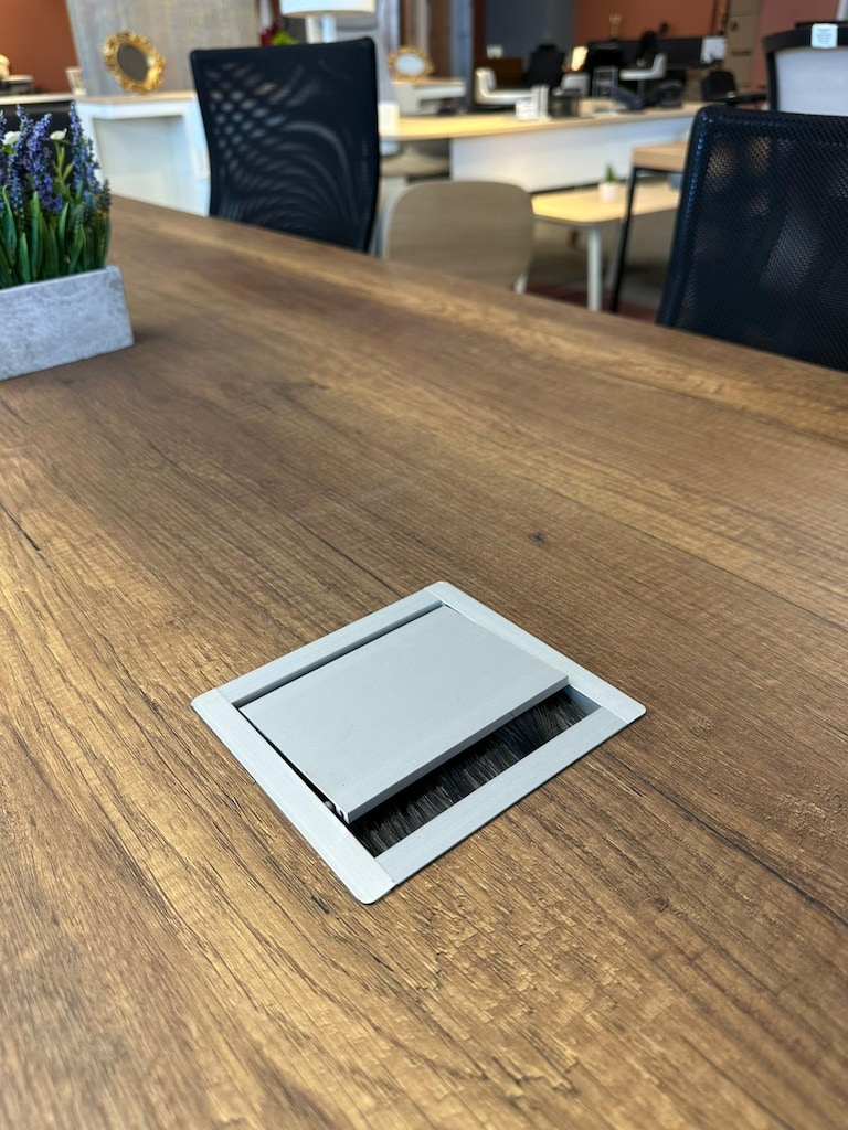 KLAS OFİS ÜSKÜDAR 230x100 BAROK CEVİZ TOPLANTI MASASI SIFIR ÜRÜN - 5