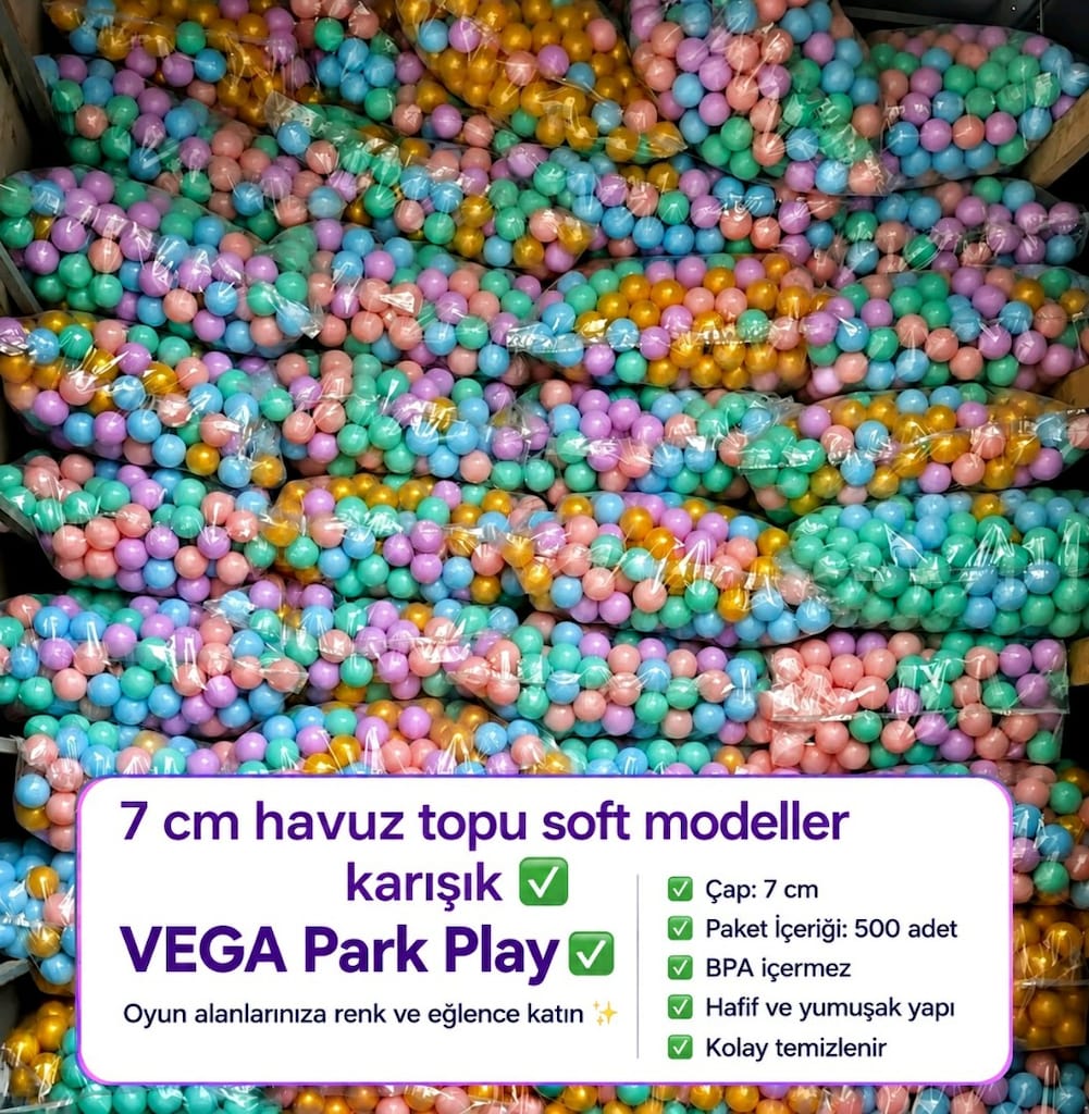 TOP HAVUZU TOPU HAVUZ TOPU SOFT PLAY ÇOCUK OYUN ALANI İÇİN 6-7 CM 500
