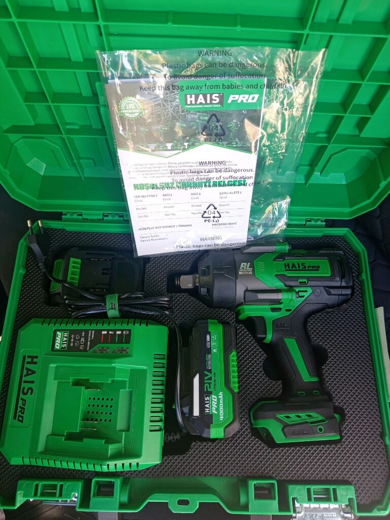 HAİSPRO PROFESYONEL DARBELİ SOMUN SIKMA 2300nm 21V ÇİFT AKÜ - 3