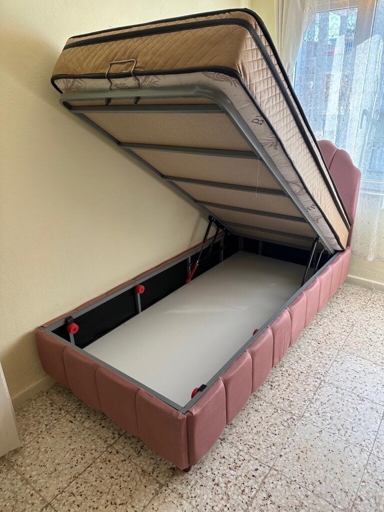 ultra lüks tek kişilik 90x190 baza başlık yatak sıfır ürün ambalıjında - 5