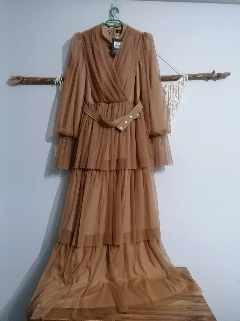 Katmanlı tüllü abiye - 6