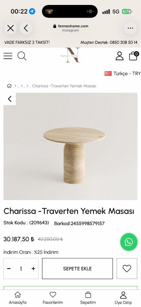 Traverten masa ve bank - 2